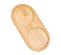 GORGECRAFT Salt and Pepper Mill Tray Bamboo Tray Peper Mill Holder 80.5mm Inner Diameter Mills & Shakers Moccasin Salt & Pepper Grinder Rest for Crafts Kitchen Storage Holder Home