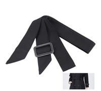 GORGECRAFT Women Trench Coat Belt 171CM Black Polyester Waistband Replacement Wind Coat Wide Tie Waist Belt Band Adjustable Buckle Belts for Shirt Dress Robe Pajamas Windbreaker Overcoat Jacket