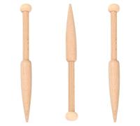 GORGECRAFT Wood Bobbin Stick Wooden Knitting Needles Single Head Weaving Loom Machines Tools Beech Shuttle Crochet Hook for DIY Wool Sweater Tapestry Rug Scarf Making Crafts Supplies