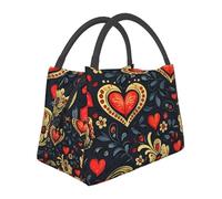 Gorgeous and noble patterns Insulated Lunch Bag for Women-Large Capacity,Leak-Proof & Easy to Clean for Work, Picnics, and Travel