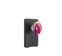 Gorgeous Asian Woman with Pink Hair Anime Style Drawing PopSockets PopWallet for MagSafe