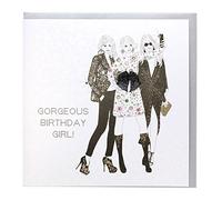 Gorgeous Birthday Girl ! - Quality Handmade Open Birthday Card - AG3