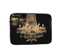 Gorgeous Crystal Chandelier Laptop Case Sleeve 17 inch Laptop Bag Shockproof Computer Carrying Cover Protective Notebook Case