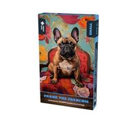 Gorgeous Games Frank The Frenchie Small Wooden Jigsaw Puzzle | Dog Portraits | 117 pieces, Small 18cm x 26cm, Premium Wooden Puzzle | Stunning Jigsaw Puzzle For Adults