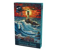 Gorgeous Games "Stormy Seas" 140 Pieces Handmade Wooden Jigsaw Puzzle | Stunning Contemporary Designs | 18cm x 26cm | Premium Xmas Present Or Gift For Him For Her