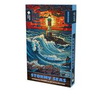 Gorgeous Games "Stormy Seas" Premium Wooden Jigsaw Puzzle For Adults | Contemporary Designs | Extra Thick Pieces | 28cm x 40cm & 321 Pieces | Great Xmas Present Or Gift For Him Or Her
