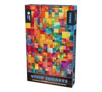 Gorgeous Games "Vivid Squares" 117 Pieces Wooden Jigsaw Puzzle For Adults | Contemporary Designs | 18cm x 26cm | Great Xmas Present For Him For Her