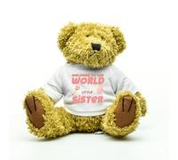 Gorgeous Gift House Welcome To The World Little Sister Teddy Bear - Gifts for New Baby Sister - Sibling Present
