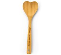 Gorgeous Heart shaped Bamboo Wooden Spoon with an engraved handle and heart-shaped base hole for hanging - 'The secret ingredient is Love' | The perfect addition to a kitchen filled with love and joy!