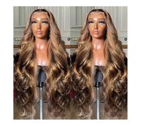 Gorgeous Highlight Ombre 13x4 & 13x6 Lace Front Wigs for Women - Human Hair Body Wave(13x4 Density 150% 30inch) (13x4 Density 150% 26inch)