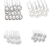Gorgeous Pearl Hairpin Hairpin Girl Birthday Party Elegant Pageant Flower Crystal Girl Wedding Costume Headwear
