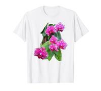 Gorgeous Phalaenopsis Pink Leopard Orchid Shapes Mania Value Graphic T-Shirt, Men, White, M