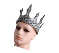 Gorgeous Royal Style King Crown Crescent Moon Headband Crown Piece Cosplay Wedding Medieval Event Gathering Prom King Tiara