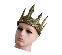 Gorgeous Royal Style King Crown Crescent Moon Headband Crown Piece Cosplay Wedding Medieval Event Gathering Prom King Tiara