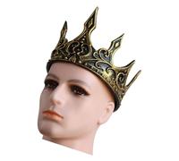 Gorgeous Royal Style King Crown Crescent Moon Headband Crown Piece Cosplay Wedding Medieval Event Gathering Prom King Tiara