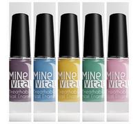 Gorgeous Set of 5 Bright Colours. Vegan and Halal Certified Nail Polish Set