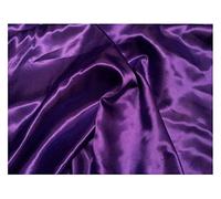 GORGEOUS SILKY SATIN FABRIC, DRESSMAKING, WEDDING, PROM - PURPLE - PER METRE