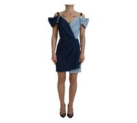 Gorgeous Two Tone Blue Denim Mini Dress - female - Dolce & Gabbana - Short Dresses - Blue - XS - Dresses XS