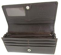 Gorgeous Visconti Buckingham Soft Leather Card Cash Coin Purse Wallet RFID Protection Gift Boxed HT35 (Chocolate Brown)