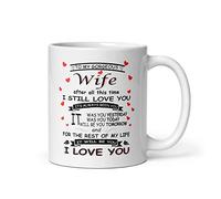 Gorgeous Wife Mug, Valentines Gift, Gifts for Wife from Husband, Christmas Gifts for Wife, Heart Felt Message for Wife