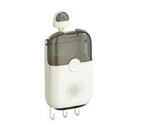 Gorger Wall-Mounted Chopstick and Cutlery Holder, Suction Cup, No-Drill, Three-Compartment, with Hooks, 20.5x31cm