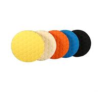 Gorgeri 5pcs 3/4/5/6/7 Inch Car Polishing Pad Kit, Buffing Sponge Polishing Pad Hand Tool Kit Compound Buffing Sponge Pads For Car Polisher Wax(7inch)