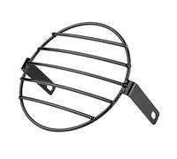 Gorgeri 7 inch motorcycle headlight housing 7inch Retro Metal Motorcycle Grill Side Mount Headlight Cover,Motorcycle Front Headlight Lamp Mesh Grille Cover(Black)