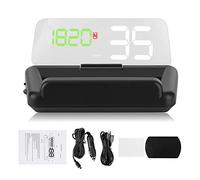 Gorgeri Universal 3.6in HD Auto Headup Display GPS HUD Monitor Multifunctional Projector T900 Black HUD Car Instrument for All Vehicle