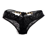 Gorgieousy Personalized Thong with Name, Black, One Size