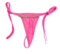 Gorgieousy Personalized Thongs with Name, Sexy Perspective Thong for Women, Custom String Name Customized Underwear Panties Gift for Her, Rose, One size