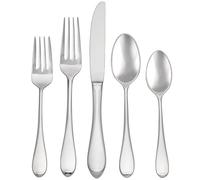 Gorham Studio 45-Piece Flatware Set, Stainless Steel, Metallic, 6.3 LB