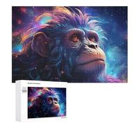 Gorilla 1000 Piece Jigsaw Puzzle- Brain Teaser Game for Adults & Children - Educational Activities Wooden Jigsaws （75×50cm）