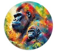 Gorilla 1000 Piece Jigsaw Puzzle For Adults Challenging Game Stress Relief Puzzle Exercise The Memory of The Brain for Adults And Kids, Age 12 Years Up 1000pcs (67.5x67.5cm)