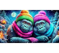 gorilla 1000 Piece Jigsaw Puzzles for Adults Educational Games Jigsaw Puzzle Home Decoration for Adults Giftsgorilla75x50cm/1000pcs