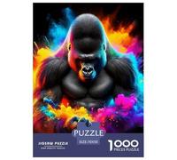 Gorilla 1000 Pieces Jigsaw Puzzles Age 12+ for Adults Whimsical Challenge Perfect for Relaxation Fully Interlocking 70x50cm/1000pcs
