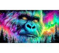 gorilla 1000 Pieces Jigsaw Puzzles for Adults Challenging Game Jigsaw Puzzle Home Decoration for Family Decorationsgorilla38x52cm/1000pcs
