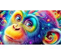gorilla 1000 Pieces Jigsaw Puzzles for Adults Challenging Game Jigsaw Puzzle Home Decoration for The Whole for Women, Gifts for Men 75x50cm/1000pcs