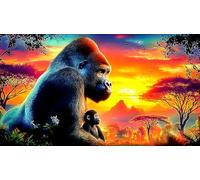 gorilla 1000 Pieces Jigsaw Puzzles for Adults Challenging Game Jigsaw Puzzle Home Decors for Adults and Kids Age 12 Years Up 38x52cm/1000pcs