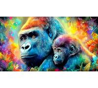 gorilla 1000 Pieces Jigsaw Puzzles for Adults Challenging Game Jigsaw Puzzle Home Decors for The Whole for Women, Gifts for Men 75x50cm/1000pcs