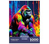 Gorilla 1000 Pieces Jigsaw Puzzles For Adults Challenging Game Stress Relieving Entertainment Cultivate The Spirit of Teamwork for Adults And Kids, Age 12 Years Up 38x26cm/1000pcs