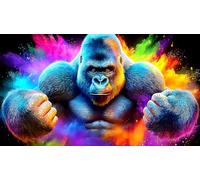 gorilla 1000 Pieces Jigsaw Puzzles for Adults Educational Games Jigsaw Puzzle Home Decoration for Family Decorations 75x50cm/1000pcs