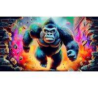 gorilla 1000 Pieces Jigsaw Puzzles for Adults Family Challenge Toys Jigsaw Puzzle Home Decoration for Men Women Elders Seniorsgorilla75x50cm/1000pcs