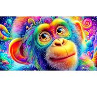 gorilla 1000 Pieces Jigsaw Puzzles for Adults Family Challenge Toys Jigsaw Puzzle Home Decors for Adults and Kids Age 12 Years Up 38x52cm/1000pcs