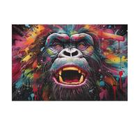 Gorilla 1000 Pieces of Puzzles for Adults And Children - Wooden Puzzles, Stress Relief Games And Unique Gifts (75×50cm)