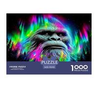 Gorilla 1000 Pieces Puzzle for Home Wall Decor -Gorilla Cosmic Psychedelic Vibrant Surreal Fun Present & Activity for Adults Kids Great Gift Idea70x50cm/1000pcs