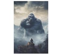 Gorilla 1000 Pieces Wooden Jigsaw Puzzle for Adults Puzzles Brain Exercise Challenge High Difficulty Game for Kids （78×53cm）