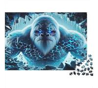 Gorilla 1000Pc Jigsaw Puzzle for Men & Women Blue-eyed Gorilla with Lightning Fun Present & Home Activity | Wall Decoration 70x50cm/1000pcs