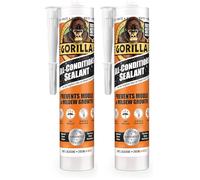 Gorilla 1144010 All Conditions Sealant Silicone White 295ml (Pack of 2)