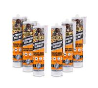 Gorilla 1144115 All Conditions Sealant Silicone Clear 295ml (Pack of 6)
