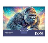 Gorilla (19)_2 1000 Pieces Jigsaw Puzzle Impossible Family Educational Games Colorful And Wonderful Animal Puzzles Challenging Games for Family Game Nights 52x38cm/1000pcs